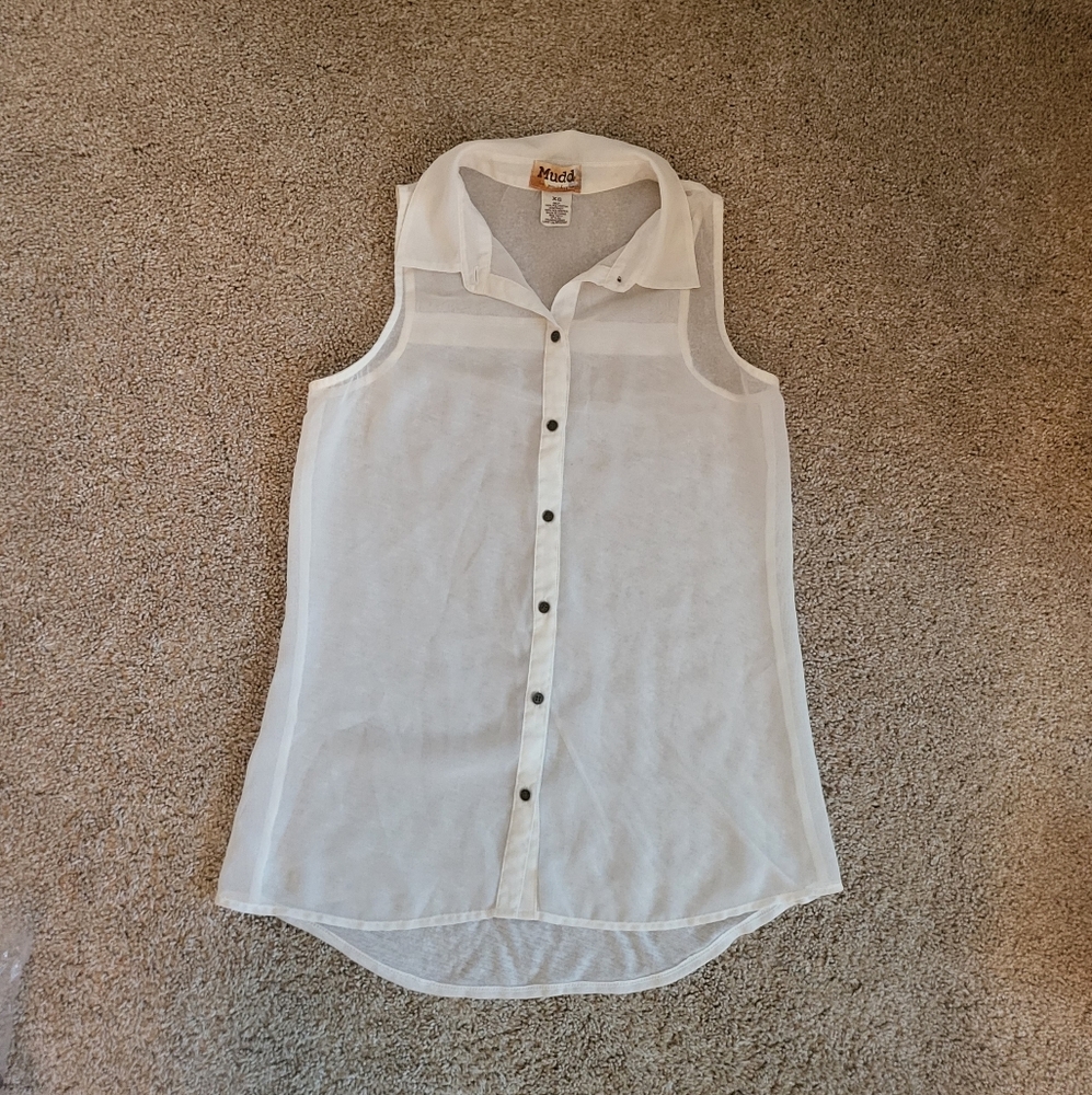 🌻SALE🌻 EUC MUDD WOMENS SHEER BLOUSE